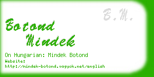 botond mindek business card